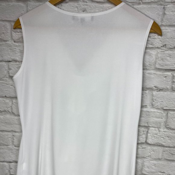 Laura NWOT white sleeveless blouse size M - Picture 5 of 5